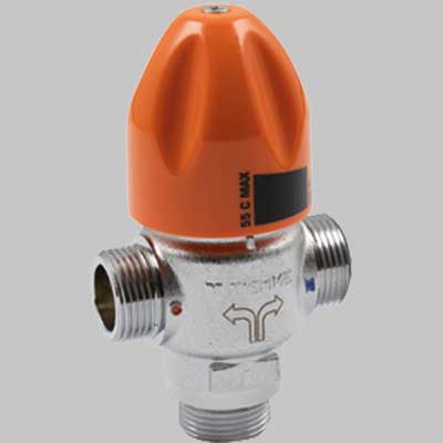 VALVOLA DEVIATRICE TERMOSTATICA M PER SOLARE  3/4     TIEMME