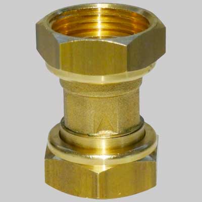 RACCORDO CON DADI GIREVOLI E VALVOLE DI NON RITORNO  FxF 1     MADE IN ITALY