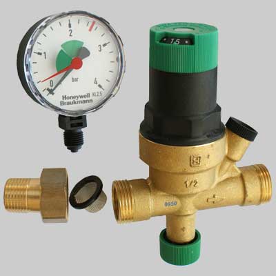 GRUPPO DI RIEMPIMENTO HONEYWELL  MF 1/2 con manometro     HONEYWELL