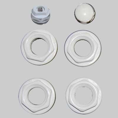 KIT UNIVERSALE PER RADIATORI TUBOLARI ACCIAIO  11/4 x 1/2     MADE IN ITALY