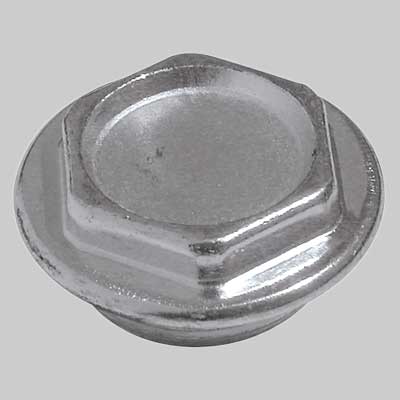 TAPPO CIECO ZINCATO  1 Sx Ø 48     MADE IN ITALY