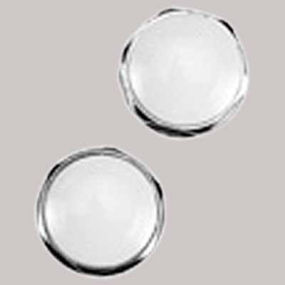 TAPPO OTTONE CROMATO CON CAPPUCCIO BIANCO  1/2     MADE IN ITALY