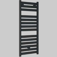TERMOARREDO CAPRI DRITTO NERO OPACO RAL 9005  H.1420x500 Int.450     LAZZARINI
