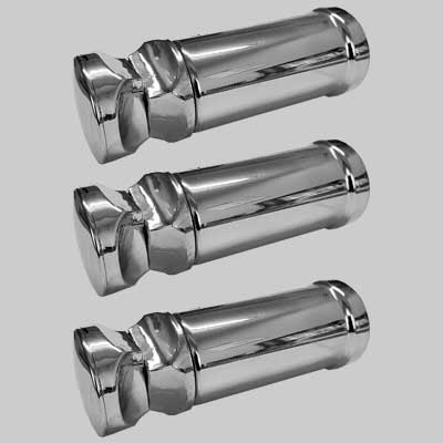 KIT DI FISSAGGIO PER SCALDASALVIETTA CROMO DIRITTO       MADE IN ITALY