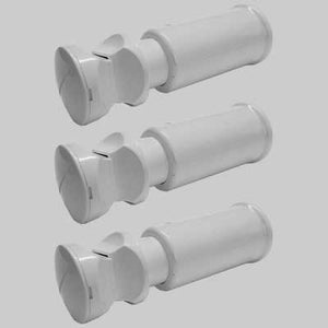 KIT DI FISSAGGIO PER SCALDASALVIETTA BIANCO CURVO       MADE IN ITALY