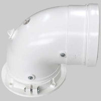 CURVA COASSIALE 90  ° FLANGIATA PER CONDENSAZIONE  60  100     FERROLI