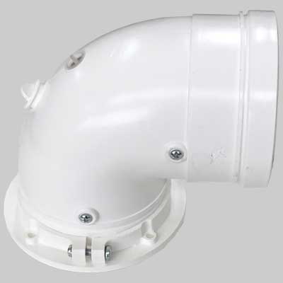 CURVA COASSIALE 90  ° FLANGIATA PER CONDENSAZIONE  60  100     FERROLI