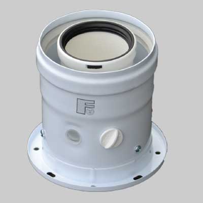 ATTACCO COASSIALE VERTICALE PER TERMINALE  60/100     FERROLI