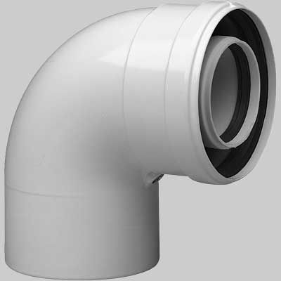 CURVA COASSIALE BAXI 90  °  Dm. 60100     BAXI