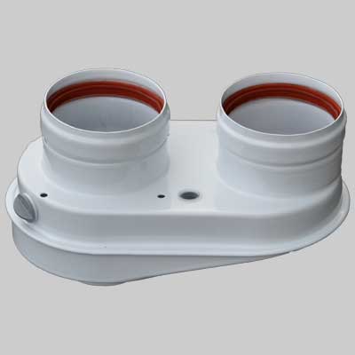 SDOPPIATORE PER SCALDINO FERROLI  Ø 80/80     FERROLI