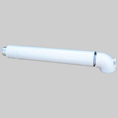 TERMINALE ANTIVENTO CON CURVA 90  ° PER SCALDINI  60100     VAILLANT