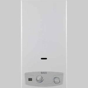 SCALDINO A GAS ACQUAPROJET BLUE CAMERA APERTA  11 LT Metano     BAXI