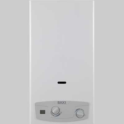 SCALDINO A GAS ACQUAPROJET BLUE CAMERA APERTA  11 LT Metano     BAXI