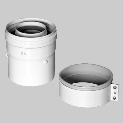 KIT ADATTATORE PER SCALDINO BAXI SCARICO VERTICALE COASSIALE  Dm 60/100     BAXI