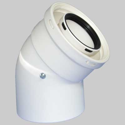 CURVA APERTA PER COASSIALE LINEA CONDENSAZIONE  60  100     CONTI