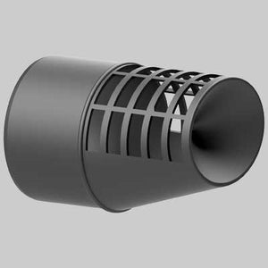 TERMINALE DI SCARICO IN NYLON ANTIGOCCIA  Ø 60     MADE IN ITALY