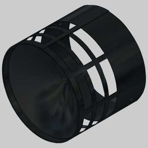 TERMINALE DI SCARICO IN NYLON  Ø 80     MADE IN ITALY