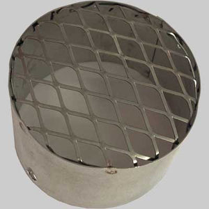 TERMINALE ASPIRAZIONE INOX  Ø 60     MADE IN ITALY