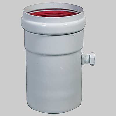 TUBO BICCHIERATO CON ISPEZIONE  Ø 80 L 135     MADE IN ITALY