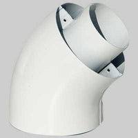 CURVA PER KIT COASSIALE 45  °   EE ? 60/100 45  °     MADE IN ITALY