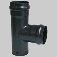 Raccordo a TEE Nero  FF dm 80     MADE IN ITALY