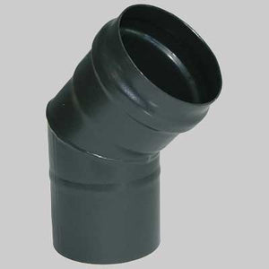 Curva 45  ° Nera  dm 80 ang. 45  °     MADE IN ITALY