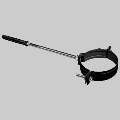 Collare reggitubo nero opaco  dm 80     MADE IN ITALY