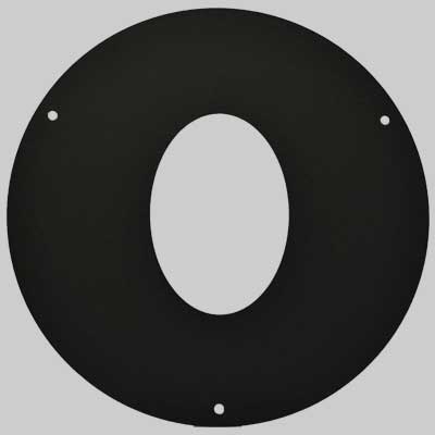 ROSONE COPRIMURO OVALE  Ø 80     CONTI