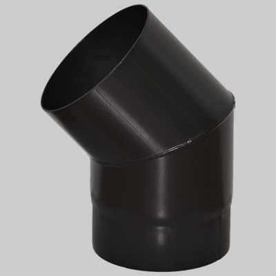 CURVA APERTA NERO OPACO  45  °  EE ? 150     MADE IN ITALY