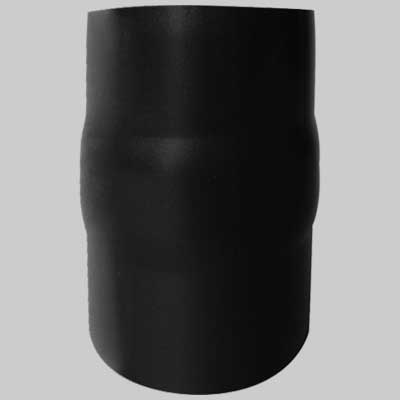 RACCORDO PER STUFE NERO OPACO MM  Ø 150     MADE IN ITALY