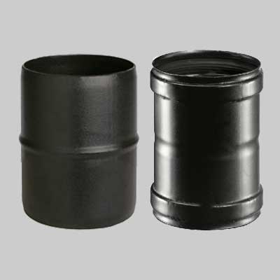 RACCORDO PER TUBO PELLET  Ø 80 mm F/F     MADE IN ITALY