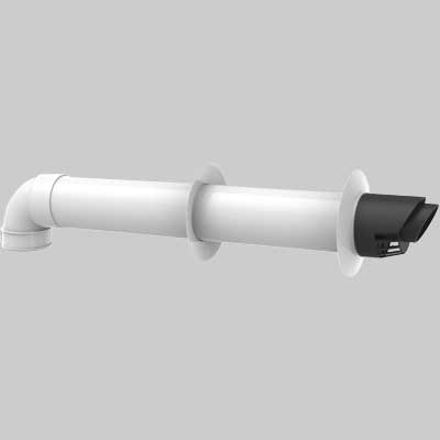 KIT FUMI ORIZZONTALE PER SCALDINI BERETTA 60  100     BERETTA