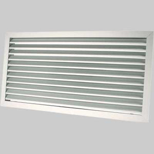 GRIGLIA DI RIPRESA AD ALETTE FISSE 45  °  500x150 mm     VECAM