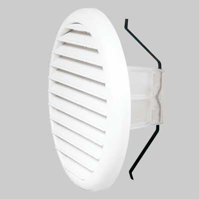 GRIGLIA CIRCOLARE BIANCA UNIVERSALE  Ø 145 Foro 80125     VECAM