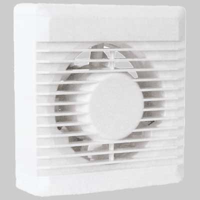 ASPIRATORE ELETTRICO Ø 100  Bianco     VECAM