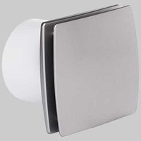 ASPIRATORE ELETTRICO Ø 100 CON FRONTALE CHIUSO  Grigio     VECAM