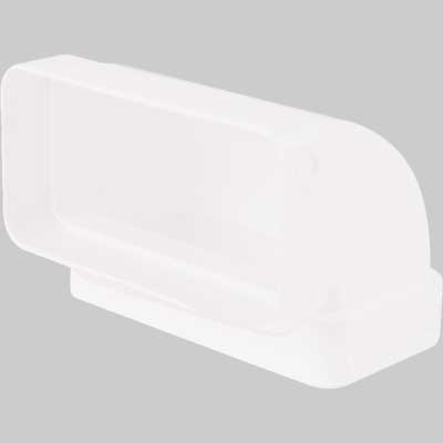 GOMITO 90  ° RETTANGOLARE VERTICALE  55 x 110 mm     VECAM