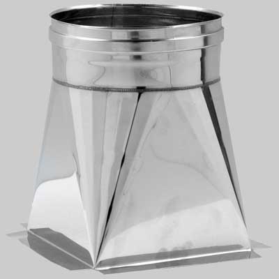 TRAMOGGIA INOX MONOPARETE  250 x 250 tubo Ø 250     MADE IN ITALY