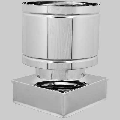 FUMAIOLO ANTIVENTO QUADRO  220x220 mm     MADE IN ITALY