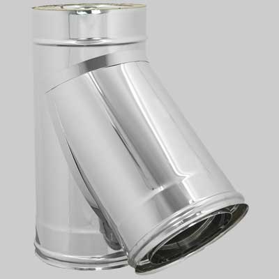 RACCORDO A TEE 135  ° DOPPIA PARETE  Int.  EE ? 150  Est.  EE ? 200     MADE IN ITALY