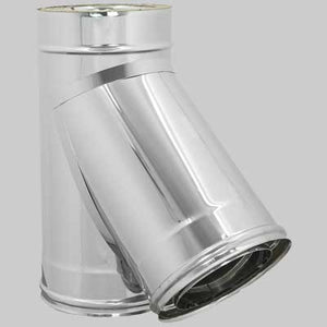 RACCORDO A TEE 135  ° DOPPIA PARETE  Int.  EE ? 250  Est.  EE ? 300     MADE IN ITALY