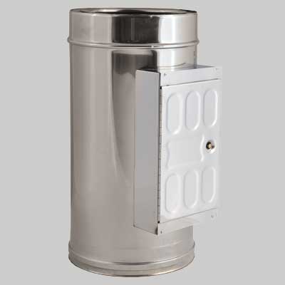 MODULO D'ISPEZIONE DOPPIA PARETE  Int. Ø 130  Est. Ø 180     MADE IN ITALY