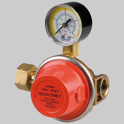 RIDUTTORE DI ALTA PRESSIONE APZ 250 CON MANOMETRO  Kg 2530     NOVACOMET