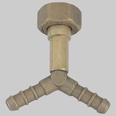 RACCORDO A CROCIERA 3 VIE CON DADO  Dado 1/2 Gpl     MADE IN ITALY