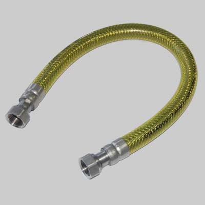 TUBO METALLICO FLESSIBILE CON RIVESTIMENTO  cm 50     MADE IN ITALY