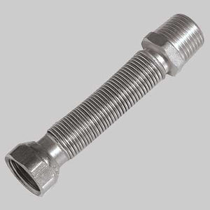 FLESSIBILE INOX PER ACQUA RIDOTTO  MF 1/2 x F 3/4 220÷420 mm     MADE IN ITALY