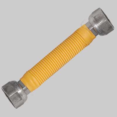 FLESSIBILE INOX RIVESTITO PER GAS FF  1/2 220420 mm     MADE IN ITALY