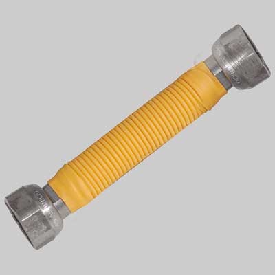 FLESSIBILE INOX PER GAS RIDOTTO FF  1/2x3/4 130x220 mm     MADE IN ITALY