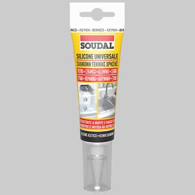 SILICONE UNIVERSALE ML 60 SOUDAL  Bianco     SOUDAL