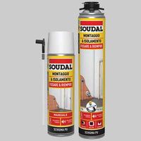 SCHIUMCA POLIURETANICA UNIVERSALE SOUDAL ML 750  Ml 750 manuale     SOUDAL
